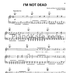 Ноты Pink - I’m not dead - предпросмотр