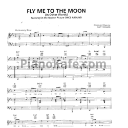 Ноты Bart Howard - Fly me to the moon (Версия 2) - предпросмотр