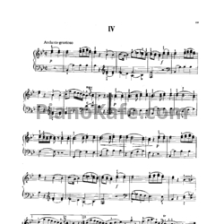 Ноты В. Моцарт - Сонатина №4 си-бемоль мажор - предпросмотр