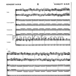 Ноты И. Бах - Концерт №6 си-бемоль мажор (BWV 1051) - предпросмотр