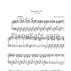 Ноты Antonio Soler - Sonata No. 28 in C major - предпросмотр