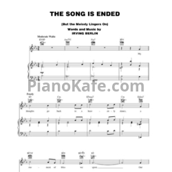 Ноты Irving Berlin - The song is ended (But the melody lingers on) - предпросмотр