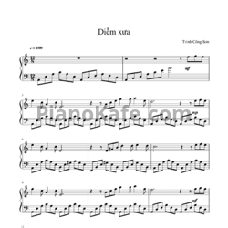 Ноты Trinh Cong Son - Diễm xưa