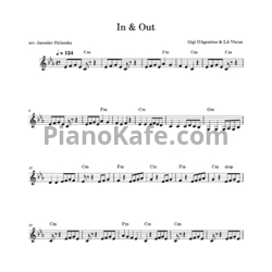Ноты Gigi D'Agostino & LA Vision - In & out - предпросмотр
