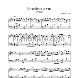 Ноты Yiruma - River flows in you
