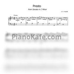 Ноты Giovanni Battista Pescetti - Presto (from Sonata No. 6)