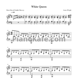Ноты Queen - White queen (As it began) - предпросмотр