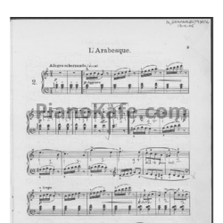 Ноты Фридрих Бургмюллер - Этюд L'Arabesque (Op. 100, №2) - предпросмотр