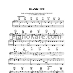 Ноты Skid Row - 18 and life