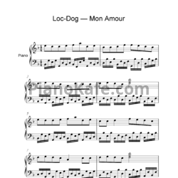Ноты Loc-Dog - Mon amour