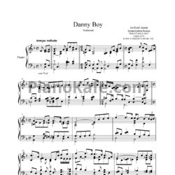 Ноты Keith Jarrett - Danny boy - предпросмотр