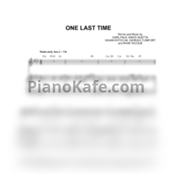 Ноты Ariana Grande - One last time (Версия 2) - предпросмотр