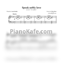 Ноты Nino Rota - Speak softly love - предпросмотр