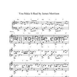 Ноты James Morrison - You make it real