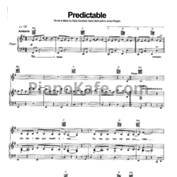 Ноты Delta Goodrem - Predictable