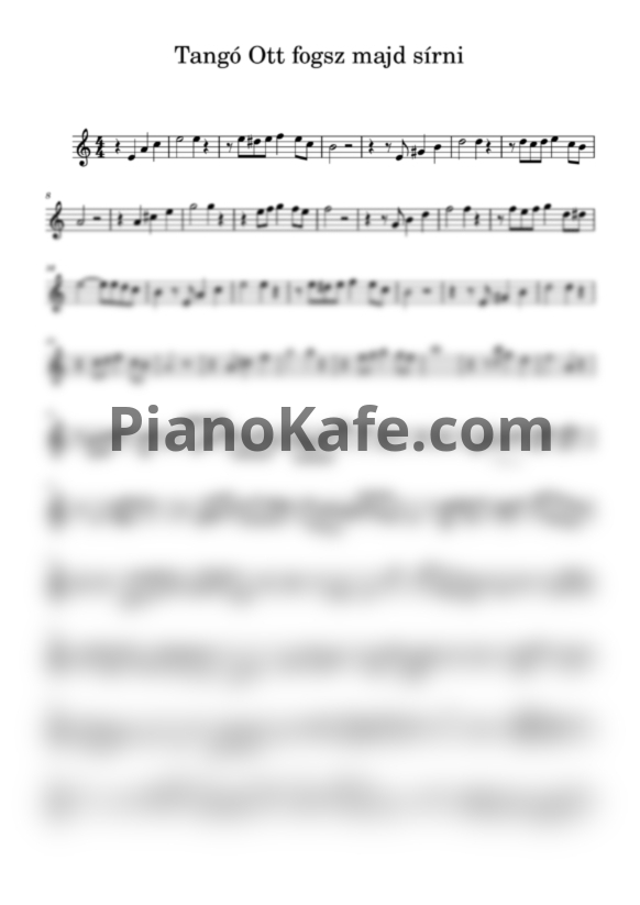 Ноты Benko Dixieland - Tango Ott fogsz majd sirni - PianoKafe.com