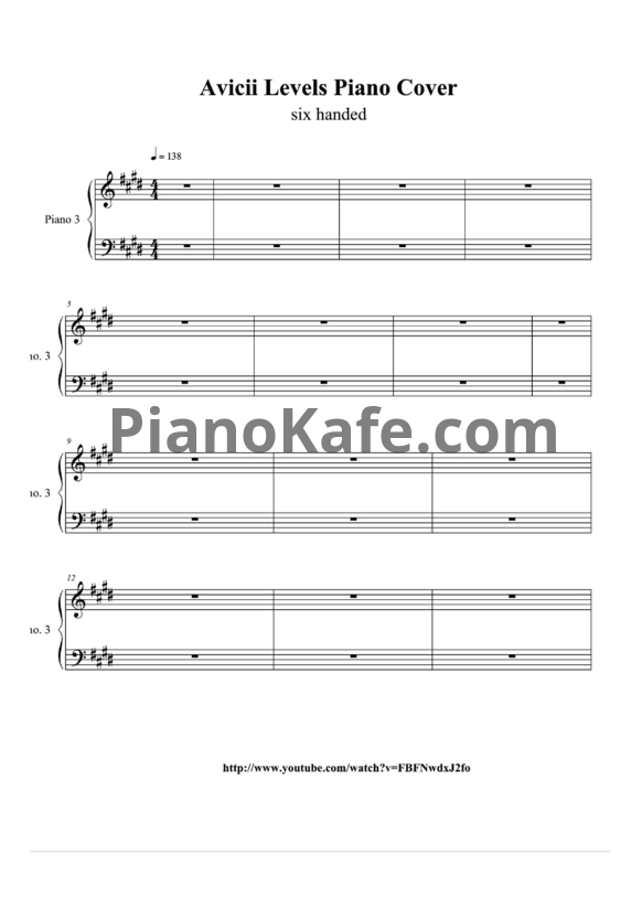 Ноты Avicii - Levels - PianoKafe.com