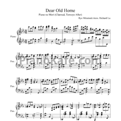 Ноты Ryo Mizutsuki - Dear old home