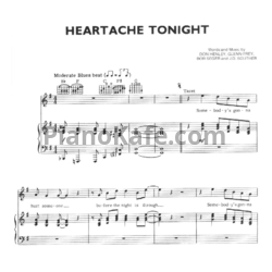 Ноты The Eagles - Heartache tonight - предпросмотр