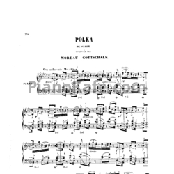 Ноты Луи Моро Готшалк - Polka de salon (Op. 1) - предпросмотр