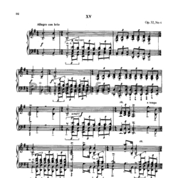 Ноты Сергей Рахманинов - Прелюдия (Oр. 32, №4) e-moll - предпросмотр