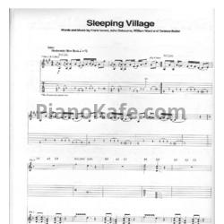 Ноты Black Sabbath - Sleeping village (Guitar tabs) - предпросмотр
