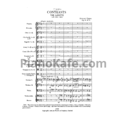 Ноты Эдуард Элгар - Contrasts для оркестра (Op. 10, №3, Партитура) - предпросмотр