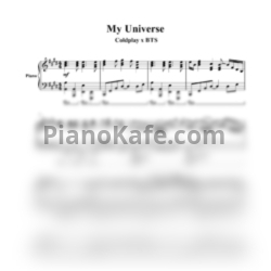 Ноты Coldplay X BTS - My universe - предпросмотр