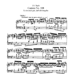 Ноты И. Бах - Кантата №108 "Es ist euch gut, dab ich hingehe" (BWV 108) - предпросмотр