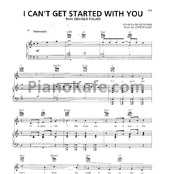 Ноты Vernon Duke - I can't get started with you - предпросмотр