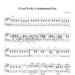 Ноты Ben Folds - I used to be a sentimental guy - предпросмотр