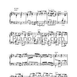 Ноты И. Бах - Французская увертюра (сюита) для клавира. Эхо (BWV 831) - предпросмотр