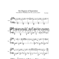 Ноты The Script - Six degrees of separation - предпросмотр