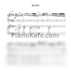 Ноты Chick Corea - Spain (для двух фортепиано) - предпросмотр