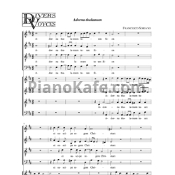 Ноты Ф. Сориано - Мотет "Adorna thalamum" - предпросмотр