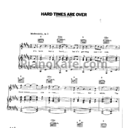 Ноты John Lennon - Hard times are over - предпросмотр