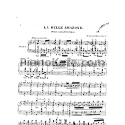 Ноты Альберт Лешгорн - La belle amazone (Соч. 25) - предпросмотр