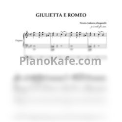 Ноты Nicola Antonio Zingarelli - Giulietta e Romeo - предпросмотр