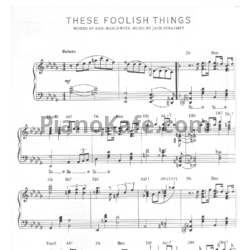 Ноты Jack Strachey - These foolish things (Piano solo)