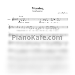 Ноты Sara Lazarus - Morning