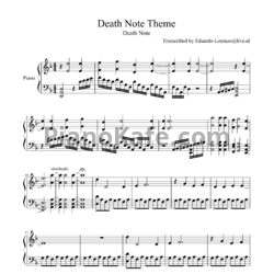 Ноты John Frusciante, Flea, Chad Smith, Anthony Kiedis - Death Note theme - предпросмотр