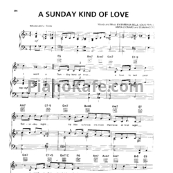 Ноты Barbara Belle, Anita Leonard, Stan Rhodes, and Louis Prima - A sunday kind of love - предпросмотр