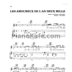 Ноты Lara Fabian - Les Amoureux De L'an 2000 - предпросмотр