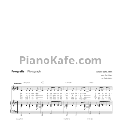 Ноты Antonio Carlos Jobim - Photograph - предпросмотр