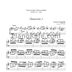 Ноты Д. Скарлатти - Соната K7 - предпросмотр