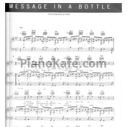 Ноты The Police - Message in a bottle - предпросмотр