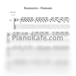 Ноты Rammstein - Diamants - предпросмотр