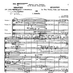 Ноты Альфред Шнитке - Струнный квартет № 1 до мажор (Op. 43) - предпросмотр