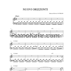 Ноты Fabrizio Paterlini - Nuovi orizzonti - предпросмотр