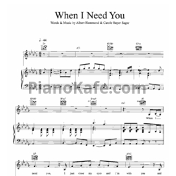 Ноты Leo Sayer - When I need you